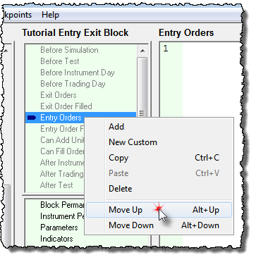 Blox Editor Move Script Section Up or Down Menu