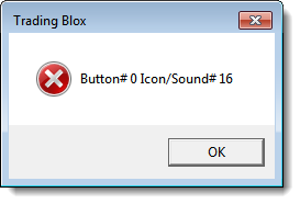 Button - OK & Icon X, Critical Stop Sound