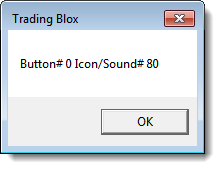 Button -OK & Icon X, No Icon, Ding Sound