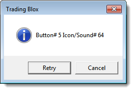 Button -Retry/Cancel & Icon Information, ERROR Sound