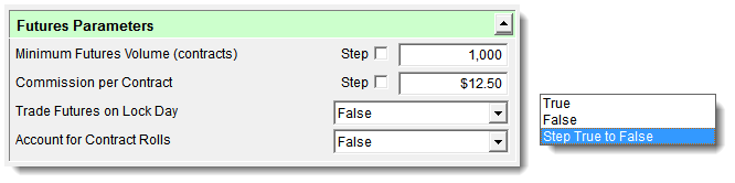 Global Parameters FuturesSettings v4.3.x
