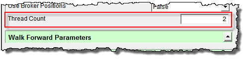 Global Parameter Thread Count
