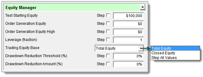 Global Parameters Equity Manager v4.3.x