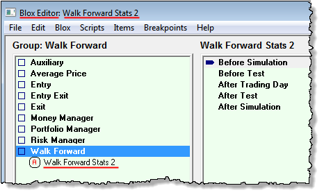 Walk Forward Stats 2 Blox Editor Details