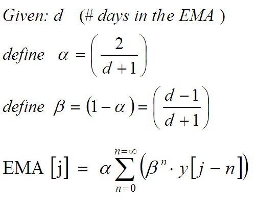what is a d-day exponential moving average?