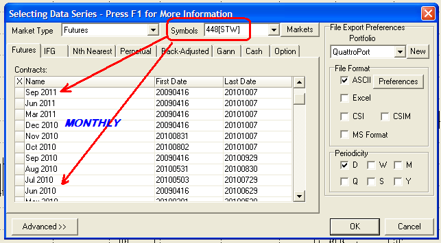 Unfair Advantage / Edit File / Leftmost Tab &amp;quot;Futures&amp;quot;