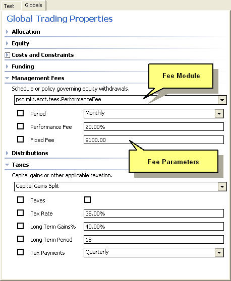 Management Fee Properties Example