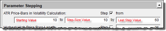 Parameter-Numeric Stepping Details