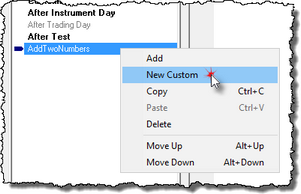 Right Click in the Blox Sections to Display Dialog