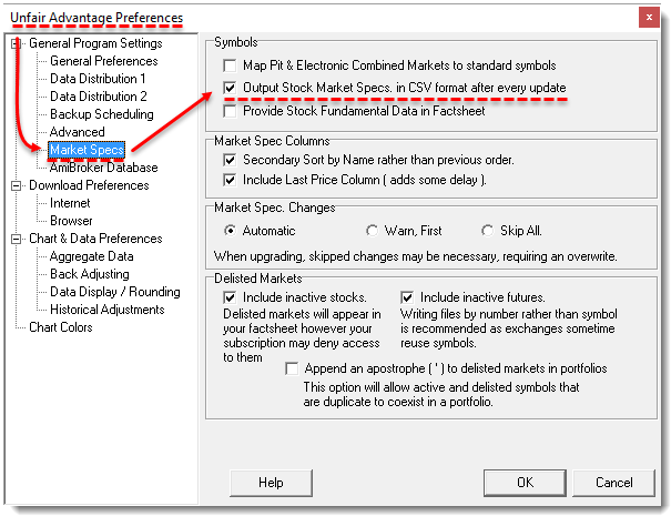 CSI-UA Preference sdbFacts-csv File Output