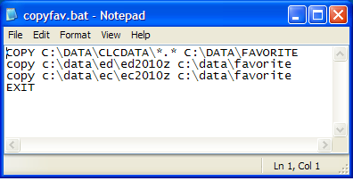 Example Bat File